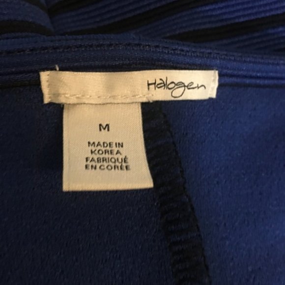 Halogen Off Shoulder Striped Short Sleeve Top - Picture 6 of 6